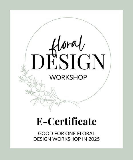 Floral Design Workshop Certificate