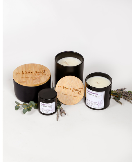 Choose from the Seaside Wildflower, Lavender Cedarwood, Plumeria Paradise, or Stems of Sage candle sets and start your journey to luxury.