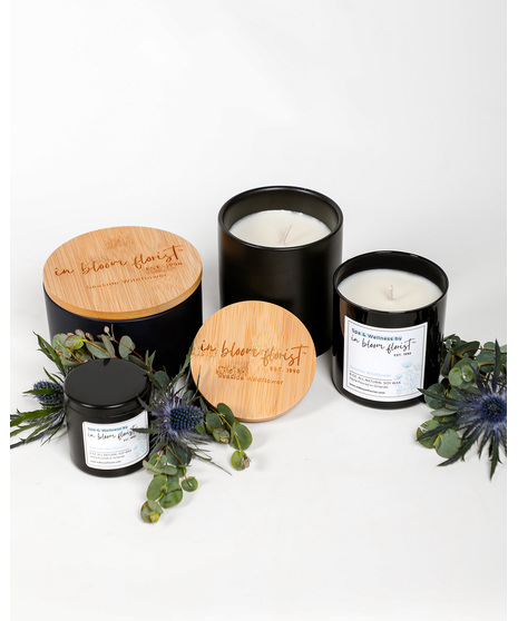 Choose from the Seaside Wildflower, Lavender Cedarwood, Plumeria Paradise, or Stems of Sage candle sets and start your journey to luxury.