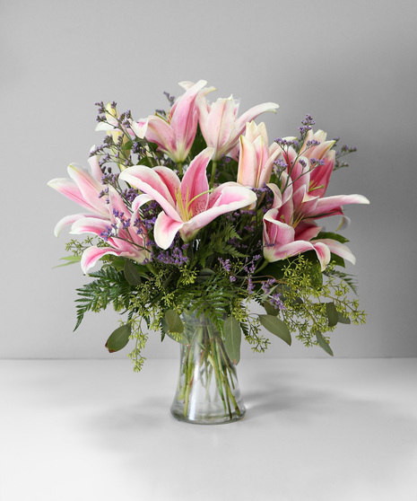 Enchanting Stargazer Lilly Arrangement Orlando (FL) Same-day Delivery