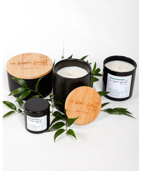 Choose from the Seaside Wildflower, Lavender Cedarwood, Plumeria Paradise, or Stems of Sage candle sets and start your journey to luxury.